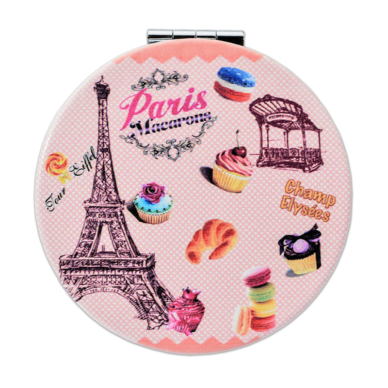 Girls & Women Fashion Elegant Paris Souvenir Rectangle Travel Mirror, Hand Mirror,Cosmetic Makeup Compact Mirror